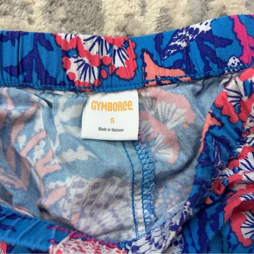 Gymboree Rayon Coral Reef Summer Shorts Year 2017 Size 5